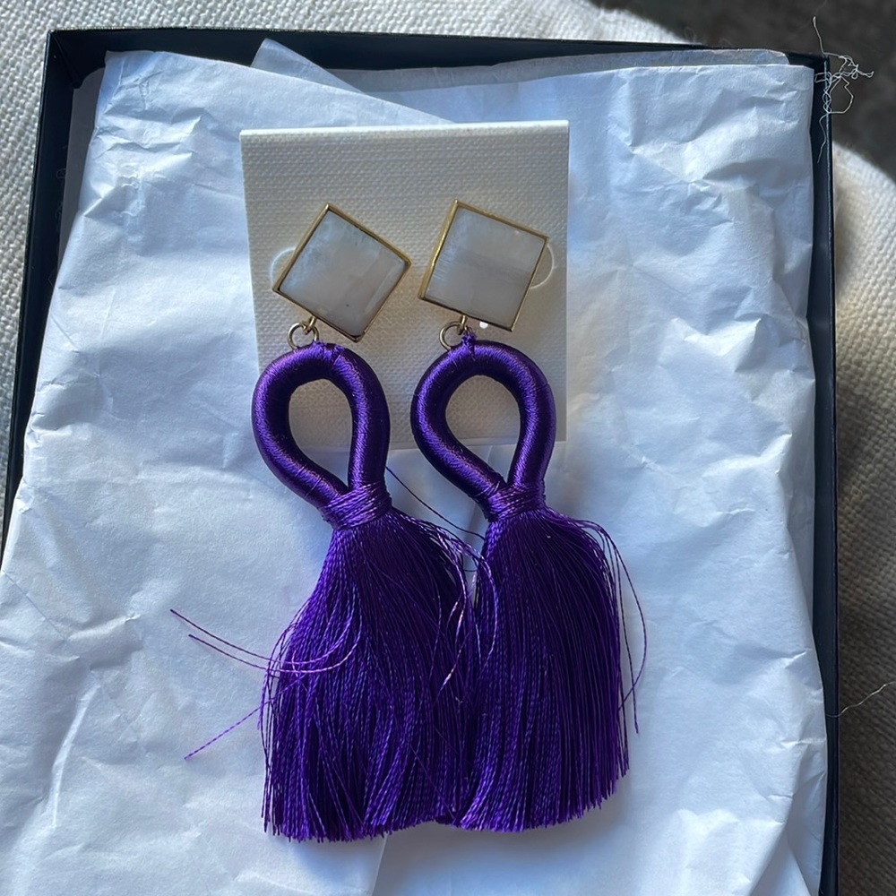 Purple Earrings